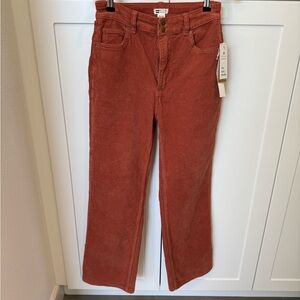 NWT Billabong x The Salty Blonde Rust Corduroy Flare Jeans